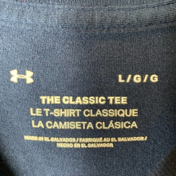 Under Armour Tee Shirt Mens Large Blue America - Picture 2 of 5